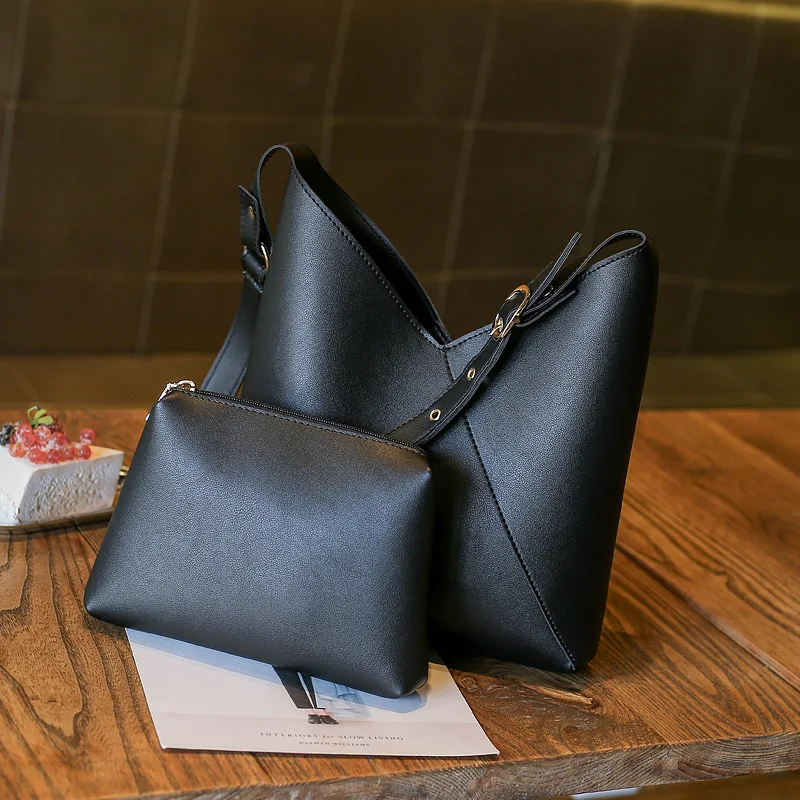 

WOMEN'S Fashion Handbag 2019 New Style Korean-style Autumn And Winter Versatile Bucket Different Size Bags Single-shoulder Cross