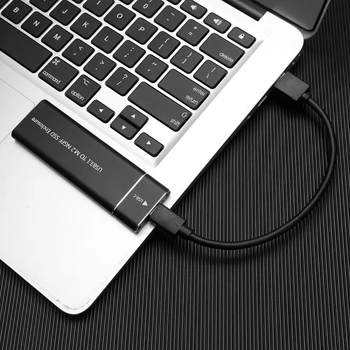 

Aluminum USB 3.1 Type-C to M.2 SSD Case 6Gbps External Hard Drive Disk Case High Quality