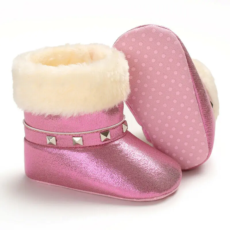 Г. Новое поступление, Зимняя Теплая обувь детская обувь Зимние ботиночки для девочек и мальчиков Нескользящая детская обувь на плоской подошве для кроватки от 0 до 18 месяцев, Прямая поставка