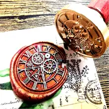 Chronos зубчатое восковое уплотнение штамп-металлический уплотнительный воск комплект печатей-Время передач восковое уплотнение комплект печатей-Пользовательские клеймо-пригласительные уплотнения