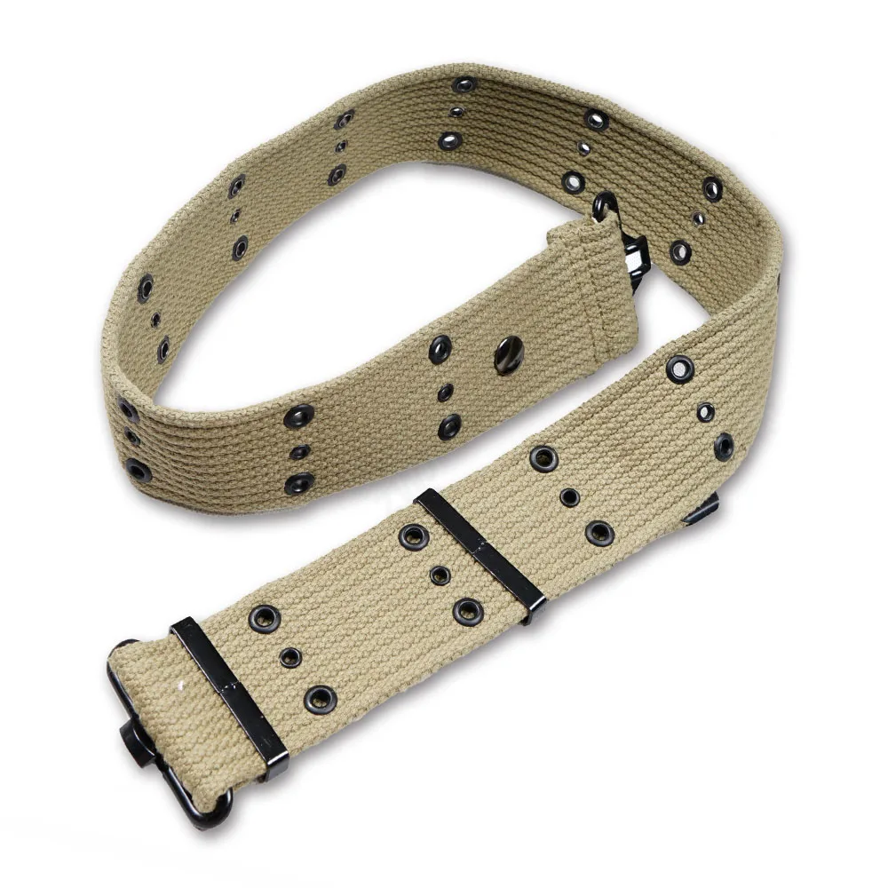 

WWII WW2 US ARMY WEBBING EQUIPMENT CANVAS STRAP M1936 PISTOL BELT OUTDOOR