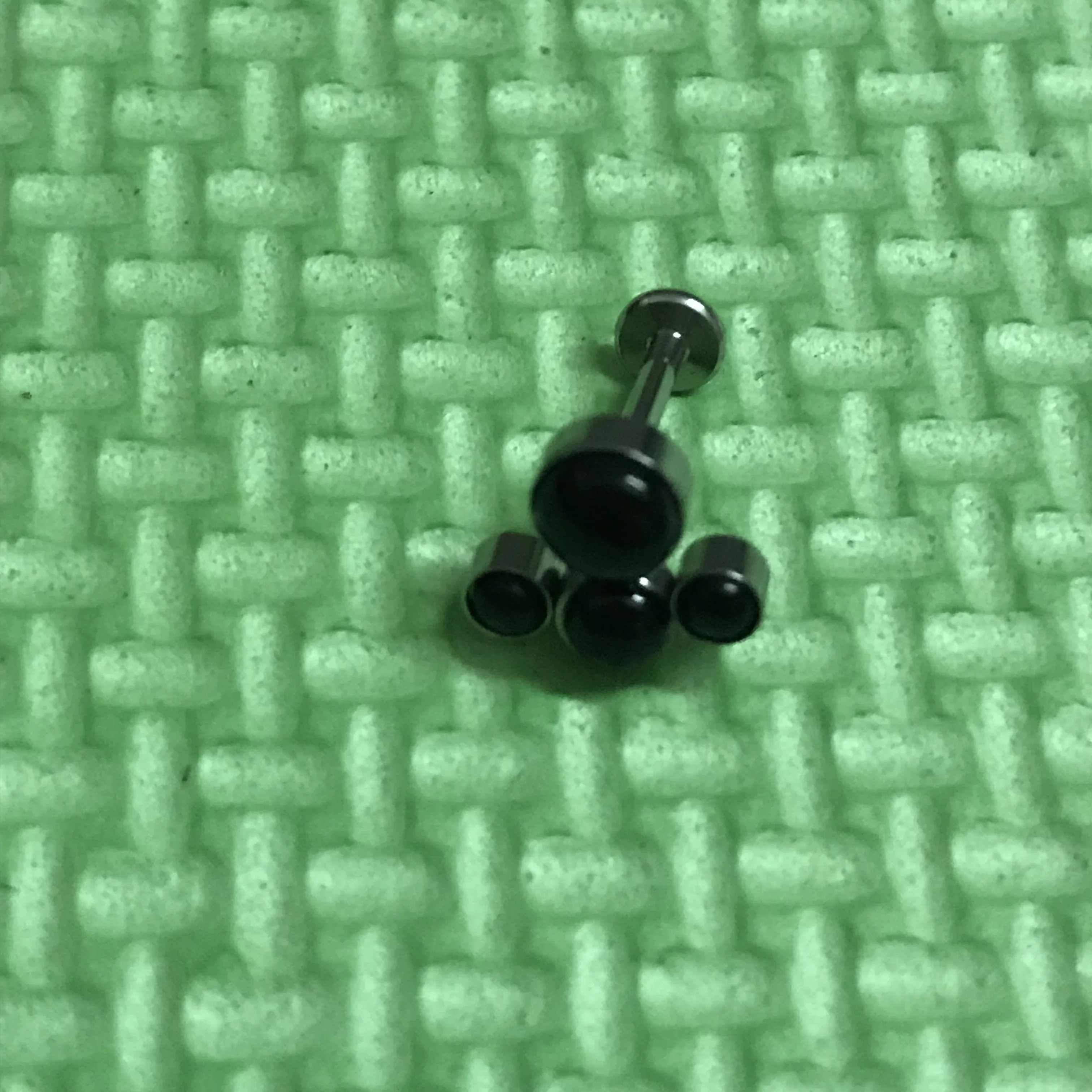labret 1.2X6mm Agate Горячая Распродажа новейший 16 Калибр(1,2 мм) из нержавеющей стали кластер опал трагус спиральный для хряща Конч daith labret Кольцо пирсинг серьги - Metal color: labret 1.2X6mm Agate