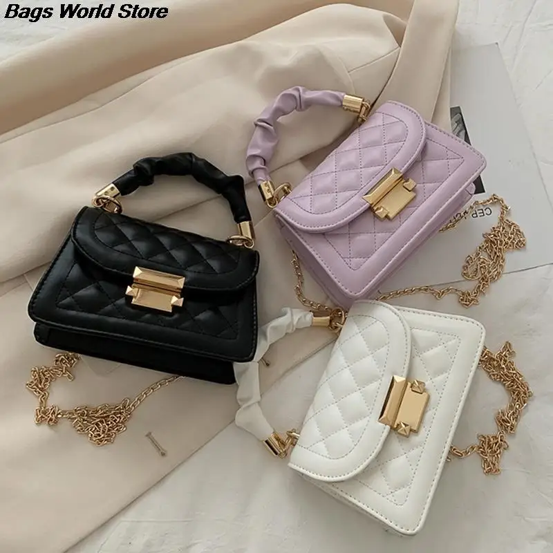 Lattice Bag Fashion Sling Bags Women Chain Shoulder Bags Messenger Totes Bag
