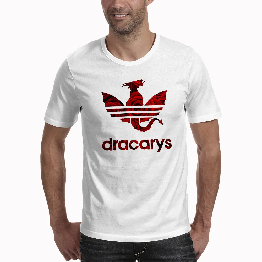 Футболки «Игры престолов» Dracarys мужские футболки harajuku в винтажном стиле Camisetas hombre футболка уличная мужская одежда - Цвет: XWT0514