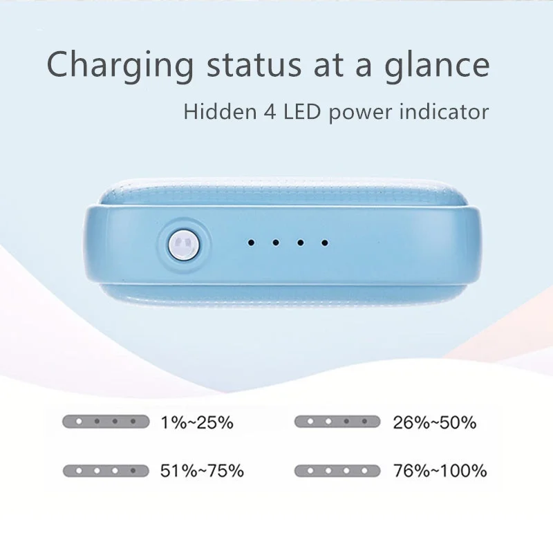 Портативное зарядное устройство 10000mah power Bank Dual-USB PoverBank Внешняя батарея быстрая для Xiaomi Mi iPhone светодиодные лампы