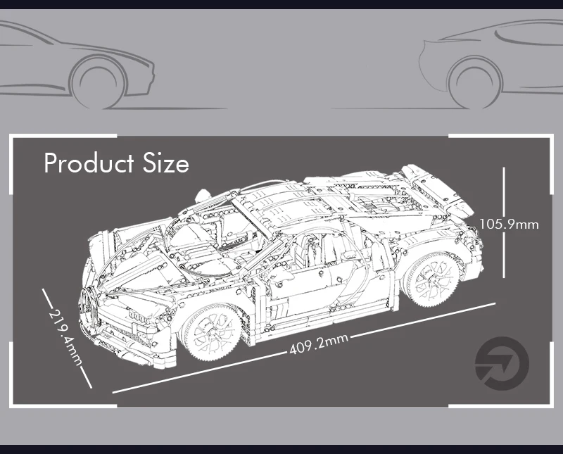 Technic Car Series 1:10 Bugattis 42083, модель суперкара, строительные блоки, собранные кирпичи для детей, игрушки, подарок ребенку