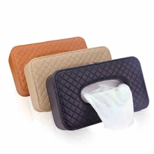 Автомобильные принадлежности, автомобильная коробка для салфеток, простая в установке и стабильная крышка для хранения салфеток с полиуретановым кожаным колпаком для автомобиля