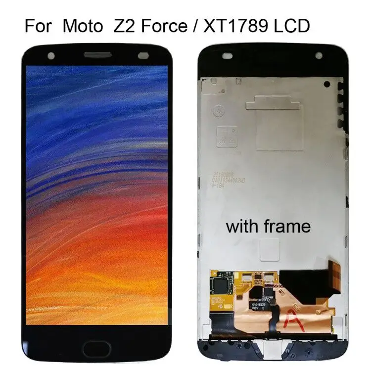 5 &quotчерный ЖК-дисплей для Motorola MOTO Z2 силы с сенсорным экраном и цифровым
