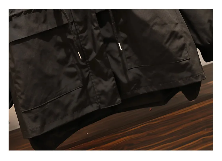 Новая модель, модный тренд, джинсовая куртка, воротник с лацканами, черная, пэчворк, тонкая, для досуга, стиль, длинный рукав, для женщин-85