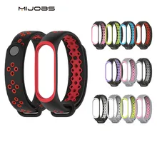 Mi Band 3 ремешок спортивный ремешок для Xiaomi mi ремешок 3 черный силиконовый браслет для band 3 Xiaomi mi ремешок 3 Смарт-часы браслет