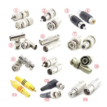 

5pcs BNC Connector RCA Female Male Coax Cabling Adapter CCTV Camera Security System Surveillance AV Video Adapter bnc cable