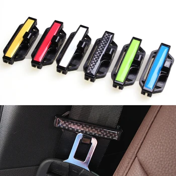 

2Pcs Plastic Black Blue Car Safety Seat Belt Stopper Spacing Limit Clip Auto Retainer Seatbelt Stop Clip For Car Accessories