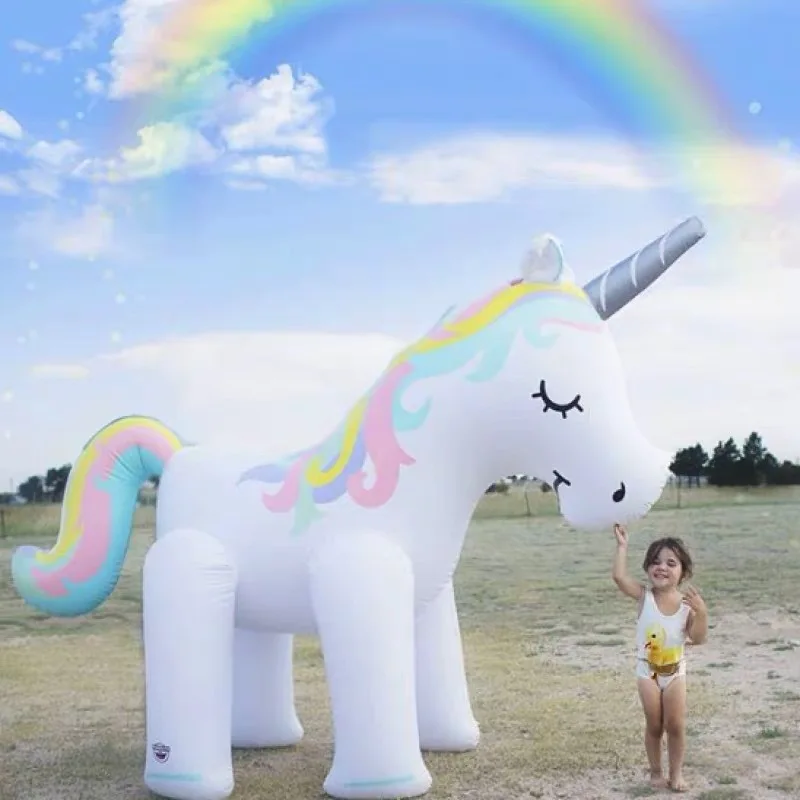 

New Style Inflatable Water Spouting Unicorn CHILDREN'S Toy Inflatable Water Spouting Unicorn Water Spouting Horse Elephant Water