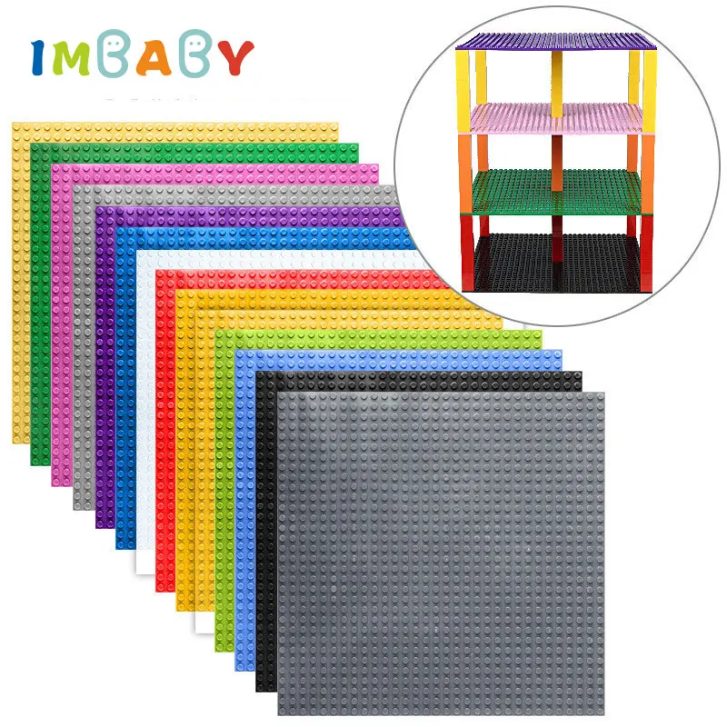 

Classic Base Plate For Small Bricks Baseplate Board Compatible Legoed Figures 40*40 Dots Diy Building Blocks Toys For Children