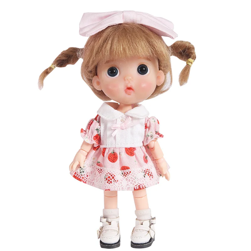 Платье для куклы Ob11 1/12 bjd детская юбка красивая узел свинка Молли маленький