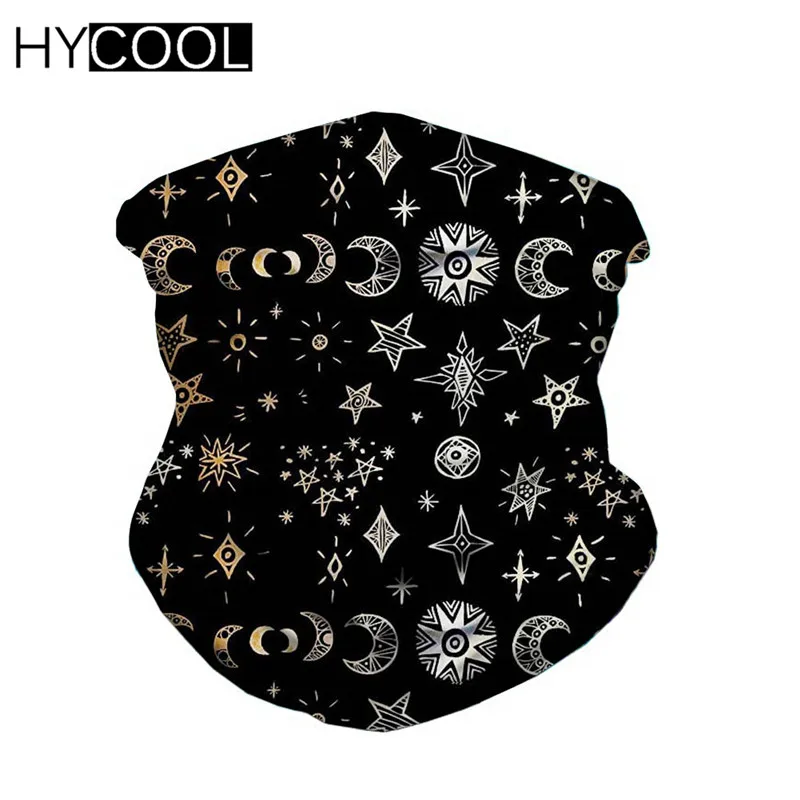 Популярная черная маска для защиты лица от солнца HYCOOL Cosmic Arc походная Бандама