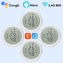 

Tuya Temperature And Humidity Sensor Smart WIFI Indoor Hygrometer Thermometer With LCD Display Smart Life