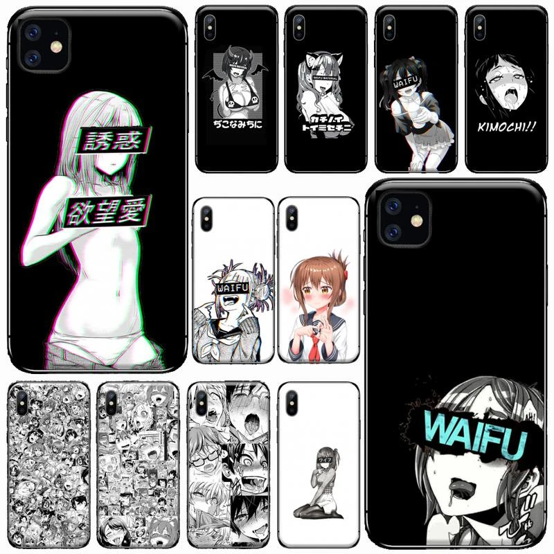 Hentai Harajuku Anime Girl Phone Case Cover Coque Fundas Capa for iPhone 11 12 pro XS MAX 8 7 6 6S Plus X 5S SE 2020 XR iphone 7 plus phone cases