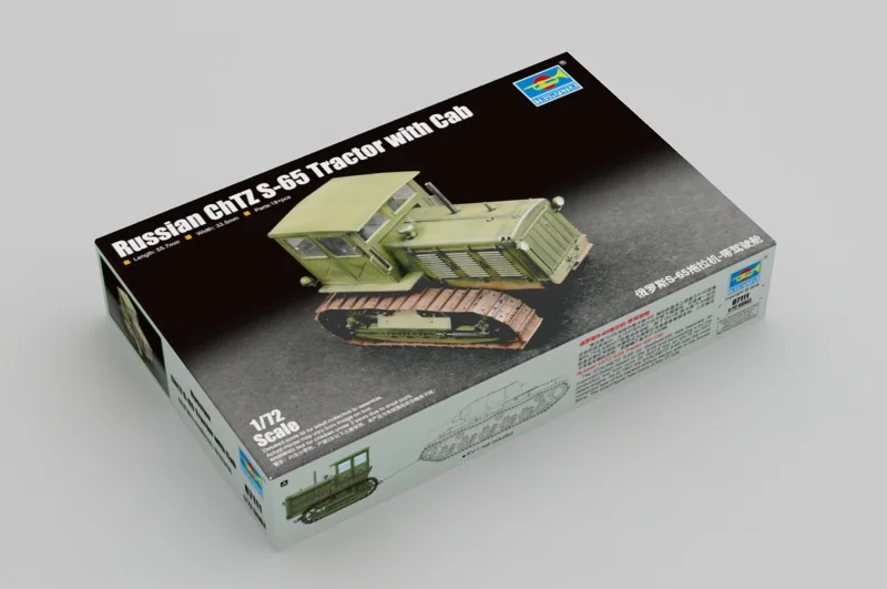 

Trumpeter 1/72 07111 Russian ChTZ S-65 Tractor with Cab Military Display Toy Plastic Assembly Building Model Kit