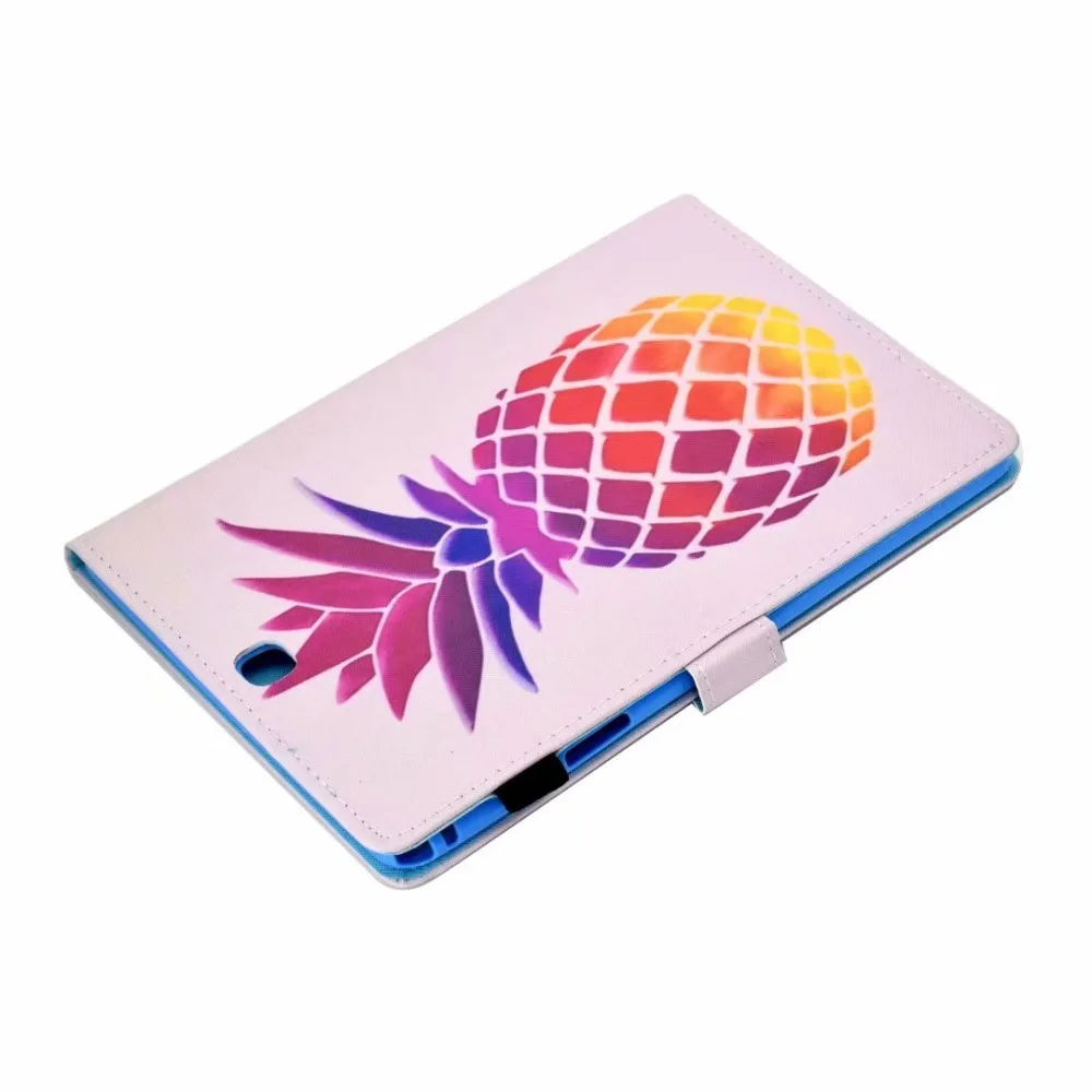 SM-T550 модный мультяшный окрашенный чехол для Samsung Galaxy Tab A 9,7 SM-T555 T550 P555 Смарт Кожа PU Funda планшет стенд оболочка