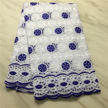 

African Embroidery Cotton With Stone Lace Fabric 2020 High Quality Lace French Net voile Lace Fabrics For Party Dress