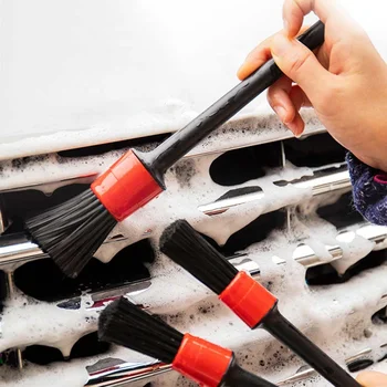 

5PCS Car Cleaning Tool Kit Soft Bristle Brush Auto Detailing Cleaning Brush Set For Interior Dashboard Wheel Rims