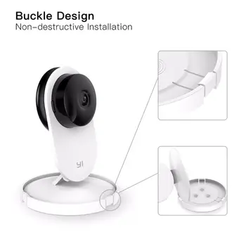 

2Set 360 Degree Swivel Plastic Camera Wall Mount Bracket Holder for Mi/Yi Smart Home Security Camera Accessories LX9A