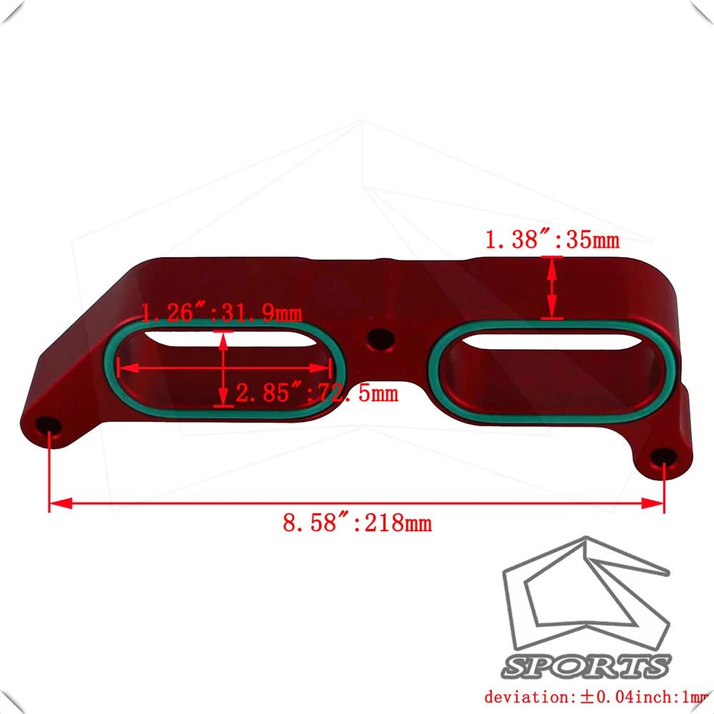 Алюминиевый впускной коллектор Распорки подходит для 13-17 Subaru BRZ Scion FR-S блок питания