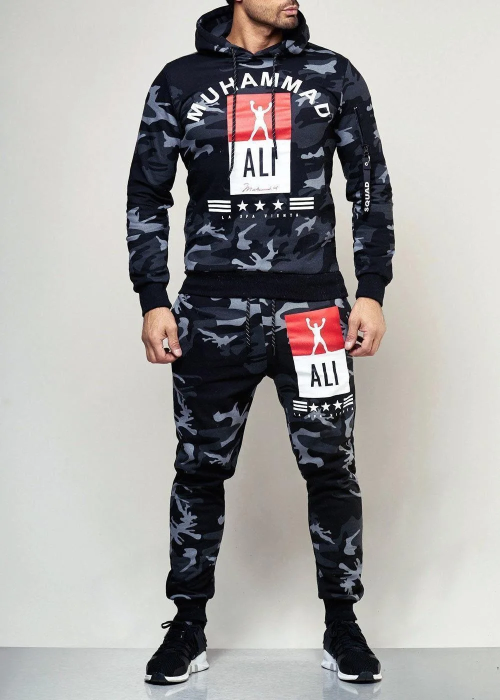 champion sweatsuit mens silver