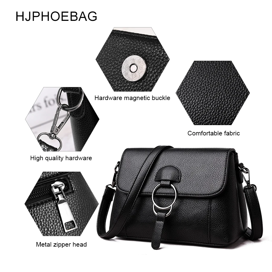 HJPHOEBAG простая сумка с клапаном на плечо из искусственной кожи сумки для женщин и