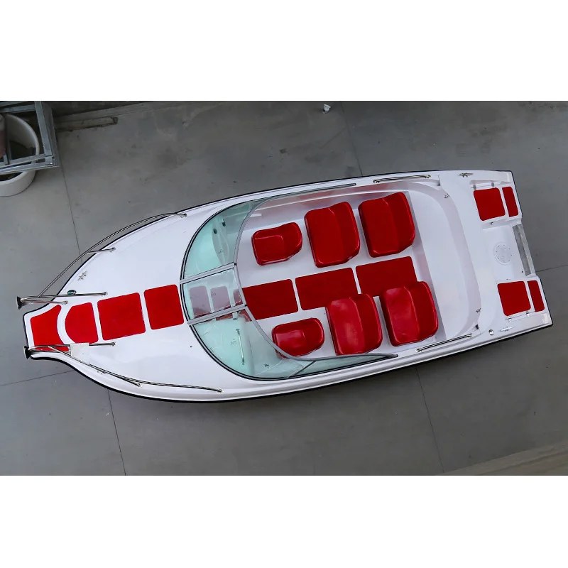 Luxury 6/12 Seats Yacht FRP Speed Boat Speedboat Leisure Boat SEA Fishing Boat Fiberglass Ship High Speed Fishing Vessel - Color: 12 seats