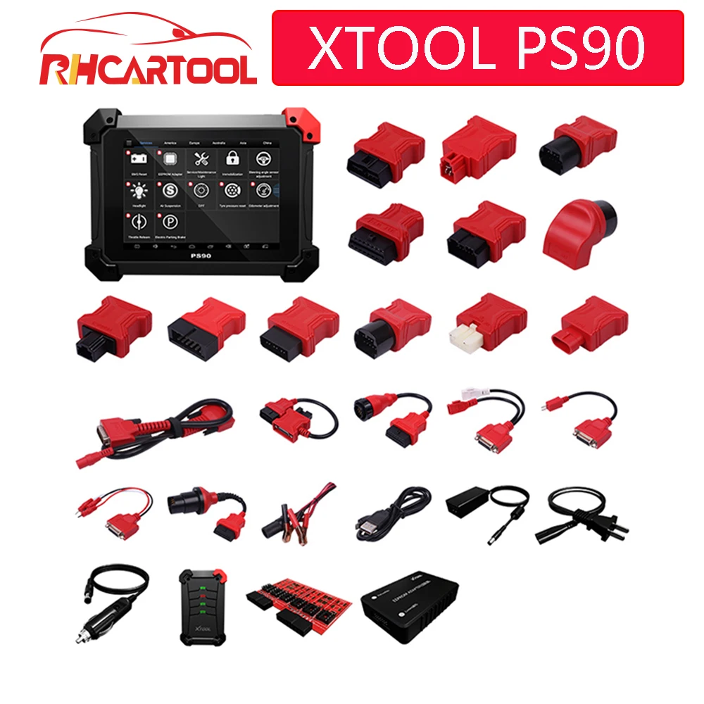 OBD2 Диагностический XTOOL PS90 автомобильный с ключом программист/одометр