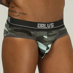 ORLVS бренд сексуальный для Гея трусы-плавки для мужчин мужское нижнее белье, трусы cueca Танга сетки быстросохнущая kincker для мужчин трусы для