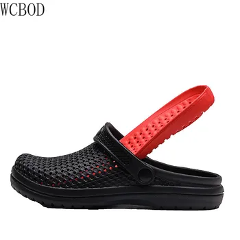 

WCBOD Men Outdoor Beach Casual Shoes Cheap Male Sandals Water Shoes Crocks Sandalia 2020 Woman Beach Slippers Breathable Sandals
