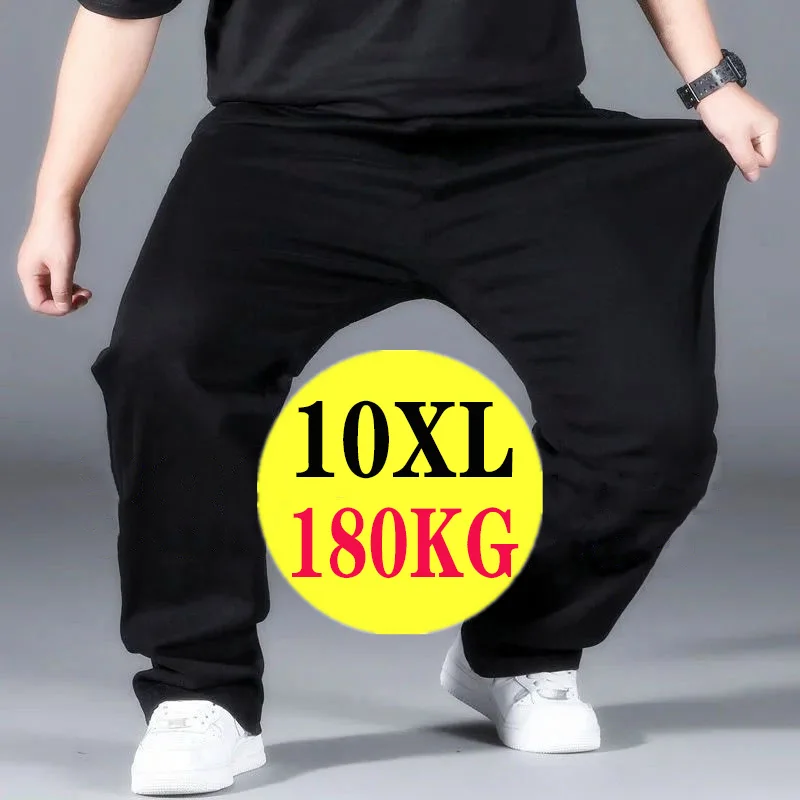 10xl Black Oversize Casual Pants Mens 