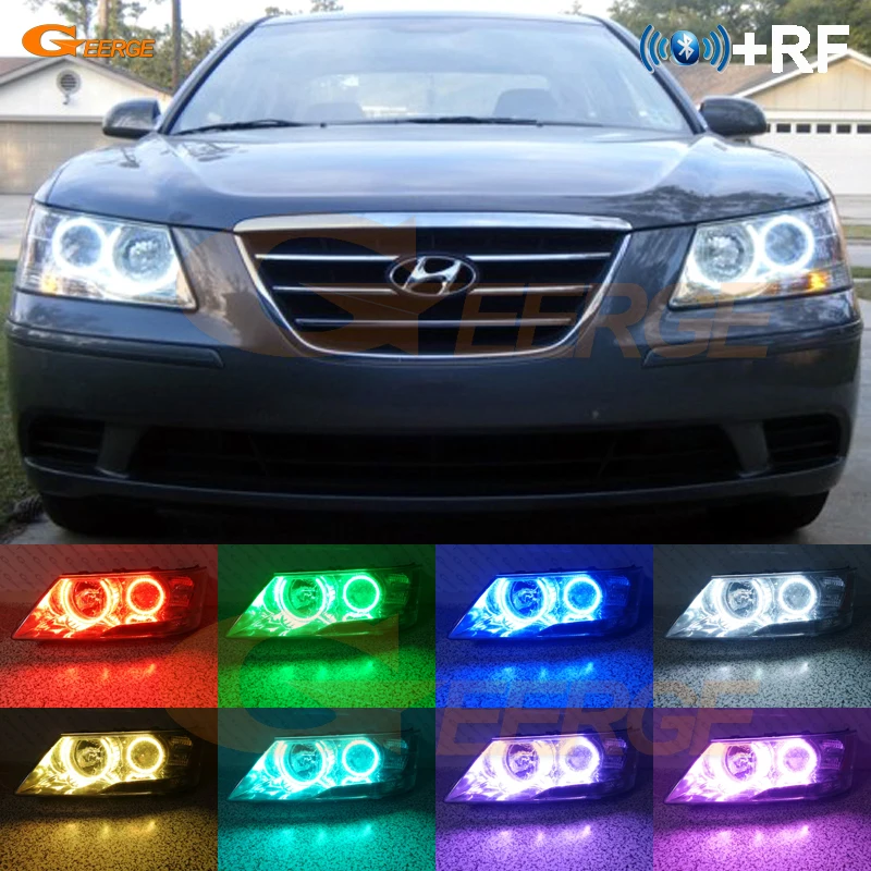Для Hyundai Sonata NF Facelift 2008 2009 2010 RF remote Bluetooth APP многоцветный ультра яркий RGB
