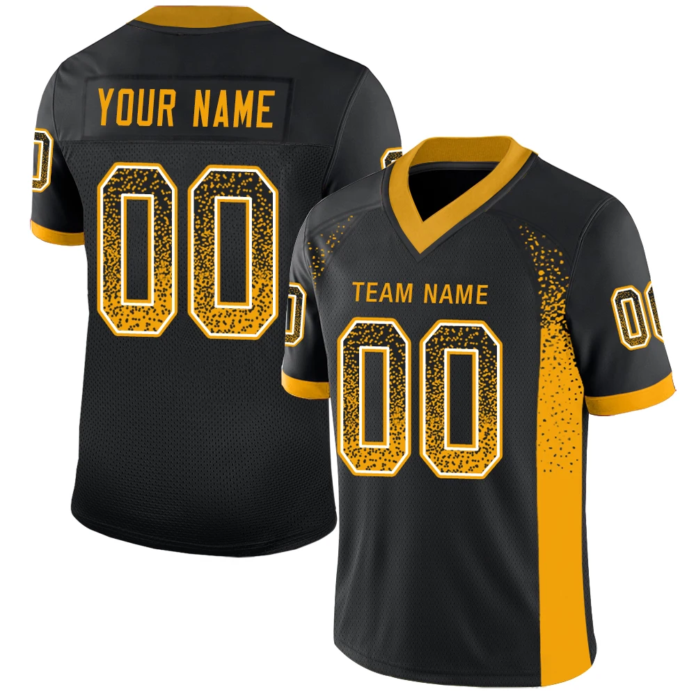 Football Jersey Sew Team Name/Number Own Design Breathable Mesh Cool Soft V-neck Shirts for Male/Lady/Child Any Color