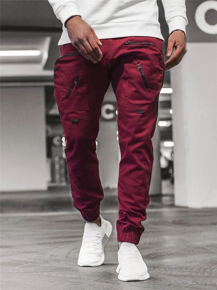 calça cargo calça de moletom com muitos harem calça de corrida cargo para uso na calças de hip calça masculina casual