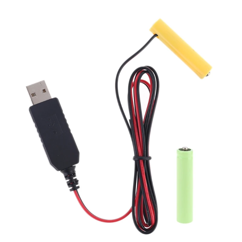 1.5/3/4.5/6V LR03 AAA Battery Eliminator USB Cable for Toys LED Headlamp Camera Keyboard Remote Control Electronics A0NB
