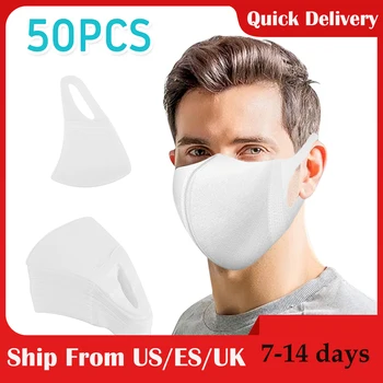 

20/50PCS Disposable Face Masks Dust 3D Mask Breathable White Cover Respirator Mouth Masks Dustproof Masks mascherine