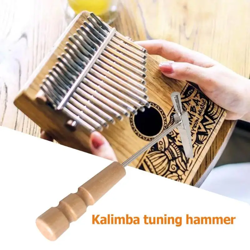 Kalimba тюнинг деревянная ручка молотка металлический молоток для большого пальца
