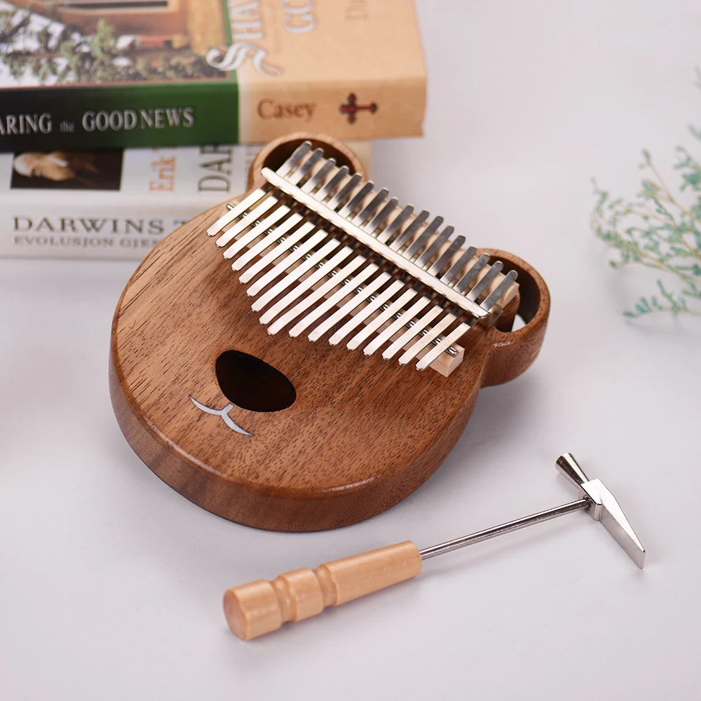 Деревянный 17 клавишным Kalimba игрушечное пианино клен с сумкой для переноски