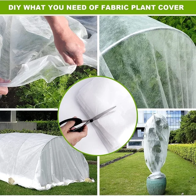 Nem Szőtt Növényi Fagyálló Burkolat Téli Szigetelés Hidratáló Hidegálló Diy Növény Borítófilm