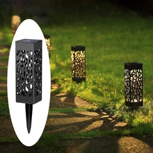 Уличные газонные фонари полые прожекторы солнечный свет для двора, сада, газона вид супер яркий Солнечный свет открытый сад