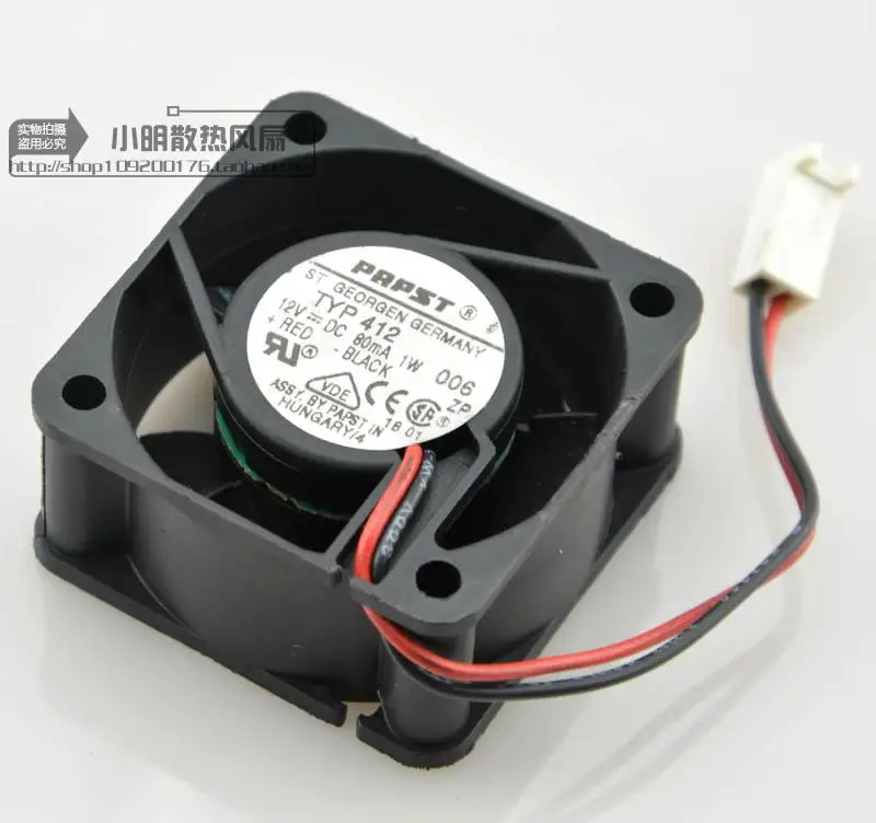 TYP412 4020 DC12V 0.08A 1 Вт 4 см защиты электродвигателя Вентилятор охлаждения