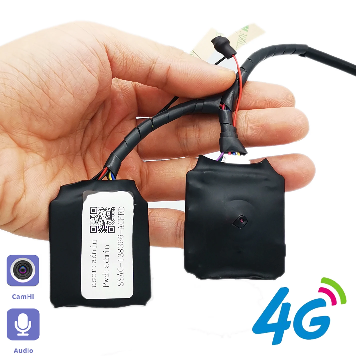Camhi App DIY 3G SIM IP 카메라 모듈 5MP IMX335 1920P 무선 미니 배터리 4G 핀 구멍 은밀한 내장 마이크 마이크로 SD 카드 슬롯