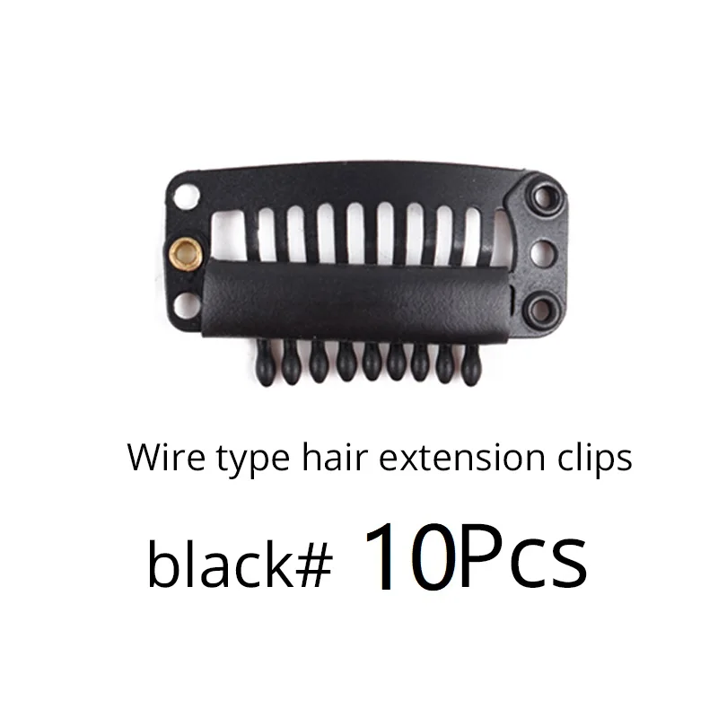 Best Wig Clips Brown Beige Black 10pcs Wholesale Stainless Steel Metal Wig  Combs Hair Extension Clips For Women U And Wire 32mm - Clips - AliExpress