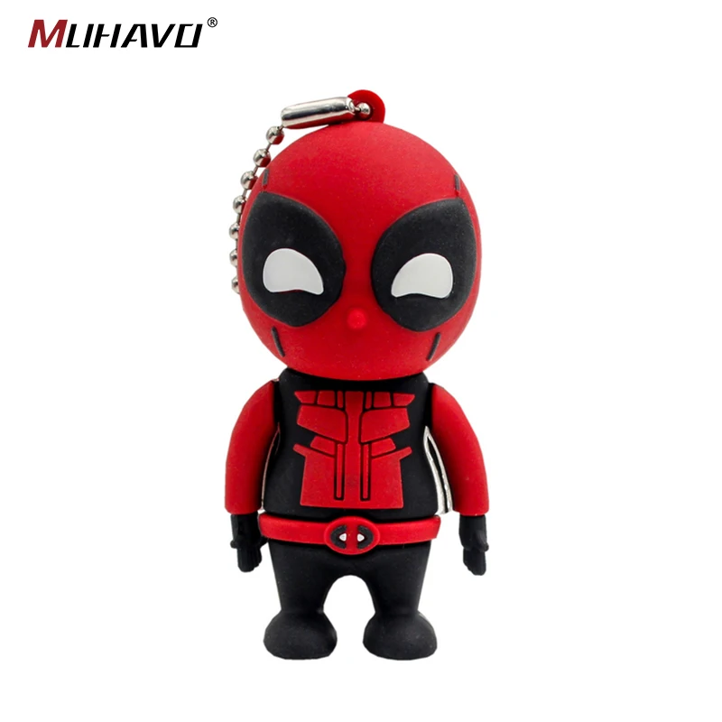 Usb флеш-накопитель super hero 128 ГБ 64 32 usb 16 8 милая мультяшная флешка 4 Гб memoria de almacenamiento 2