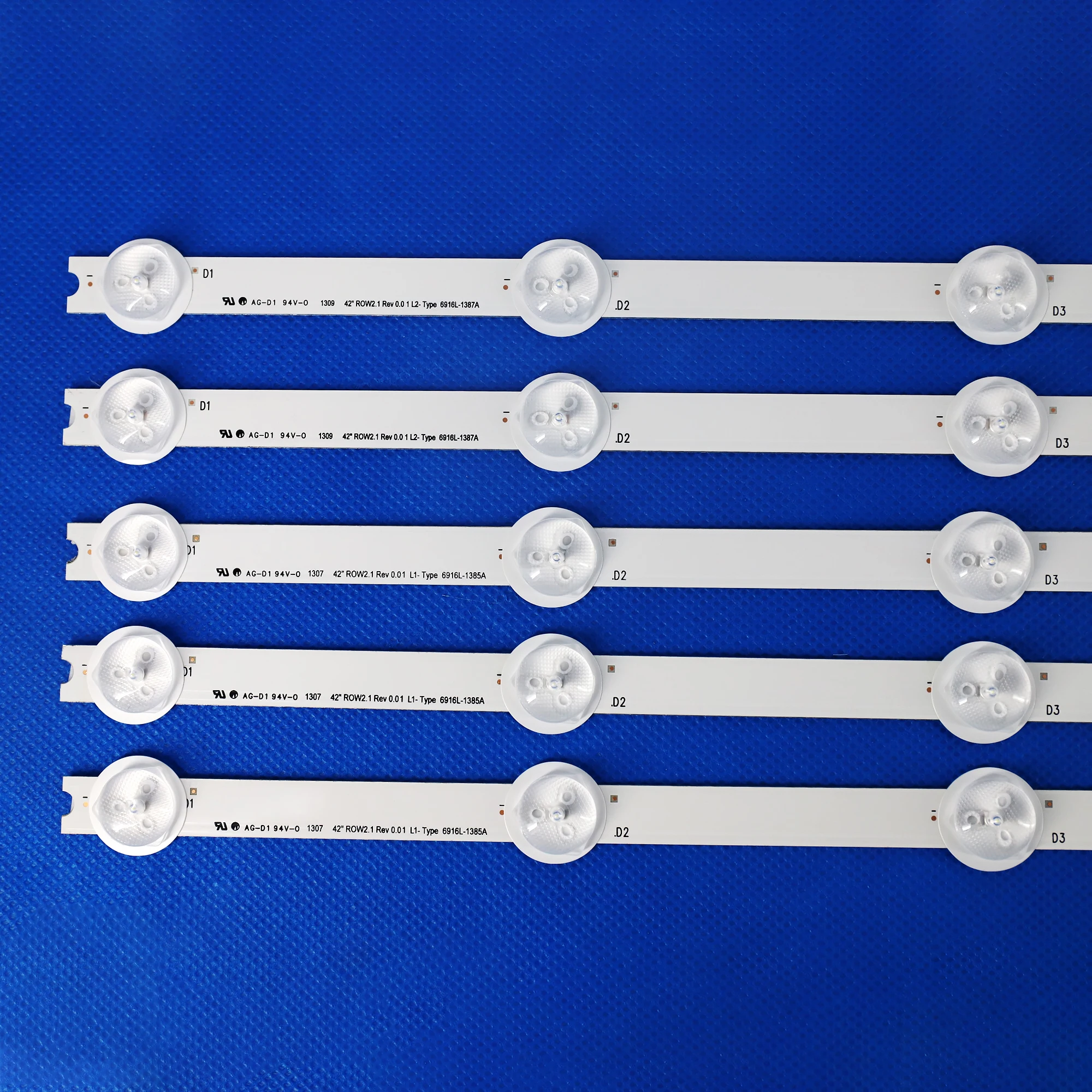 ο LED Ʈ, 42 ġ ROW2.1 REV 0.0, 6916L-1385A, 6916L-1386A, 6916L-1387A, 6916L-1388A, Ʈ 10 