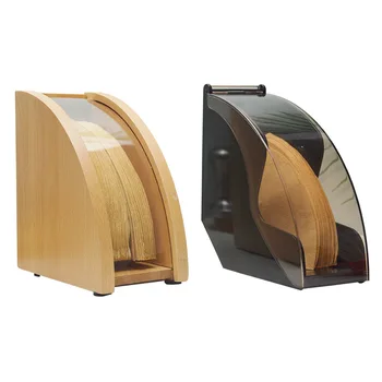 

Coffee Filter Paper Holder Hand Drip Coffee Filter Container Storage Rack Countertop Dispenser Display Stand Decorative WY51626